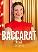 Baccarat Live game by Evolution at Aphrodite Casino