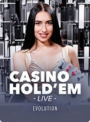 Casino Hold'em Live game by Evolution at Aphrodite Casino